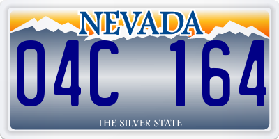 NV license plate 04C164