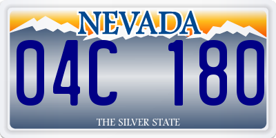 NV license plate 04C180