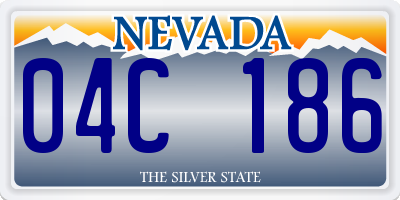 NV license plate 04C186