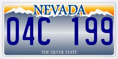 NV license plate 04C199