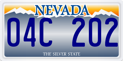 NV license plate 04C202