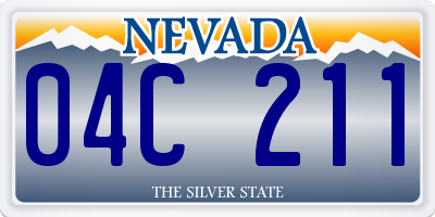 NV license plate 04C211