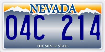 NV license plate 04C214