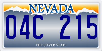 NV license plate 04C215