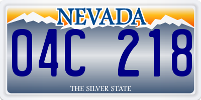 NV license plate 04C218