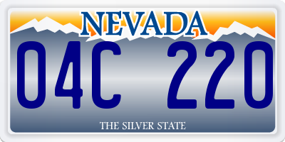 NV license plate 04C220
