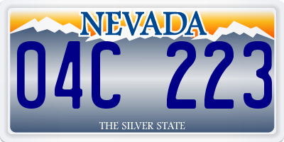 NV license plate 04C223