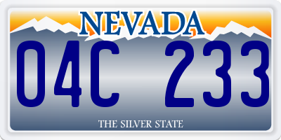 NV license plate 04C233