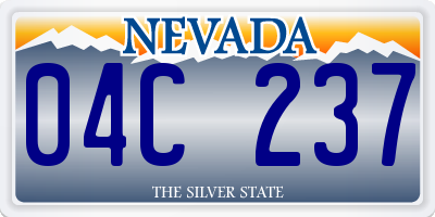 NV license plate 04C237