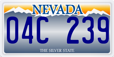 NV license plate 04C239