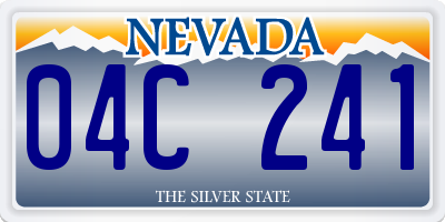 NV license plate 04C241