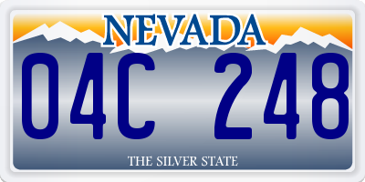 NV license plate 04C248