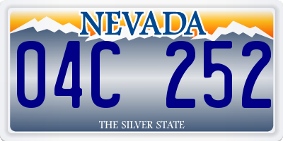 NV license plate 04C252