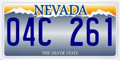 NV license plate 04C261