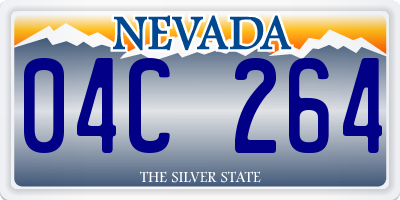 NV license plate 04C264