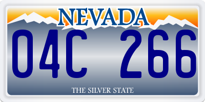 NV license plate 04C266