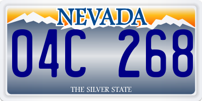 NV license plate 04C268