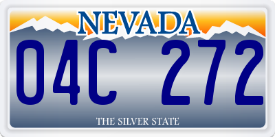 NV license plate 04C272