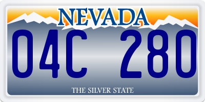 NV license plate 04C280