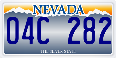 NV license plate 04C282