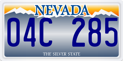 NV license plate 04C285