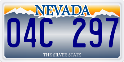 NV license plate 04C297