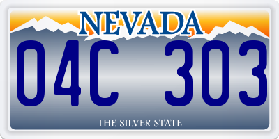 NV license plate 04C303