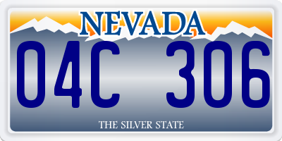 NV license plate 04C306