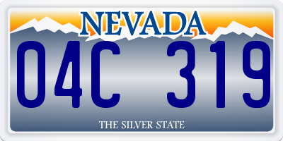 NV license plate 04C319