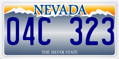 NV license plate 04C323