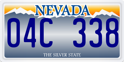 NV license plate 04C338