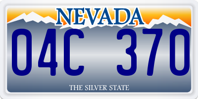 NV license plate 04C370