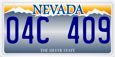 NV license plate 04C409