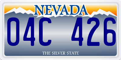 NV license plate 04C426