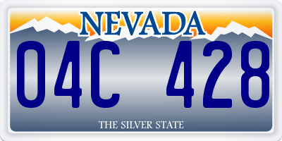 NV license plate 04C428