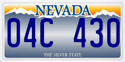 NV license plate 04C430