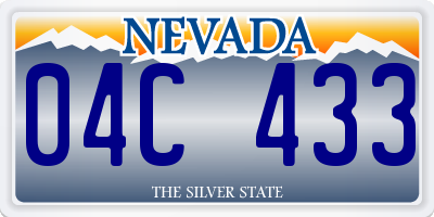 NV license plate 04C433