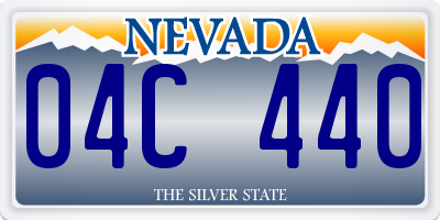 NV license plate 04C440