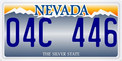 NV license plate 04C446