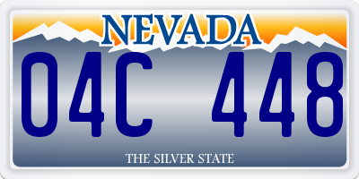 NV license plate 04C448