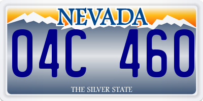 NV license plate 04C460