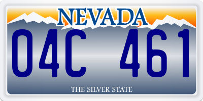 NV license plate 04C461