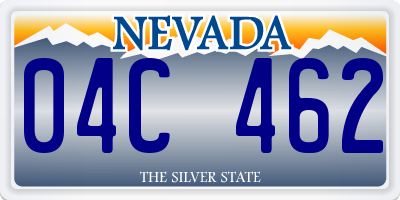 NV license plate 04C462