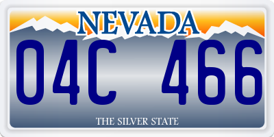 NV license plate 04C466
