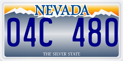 NV license plate 04C480
