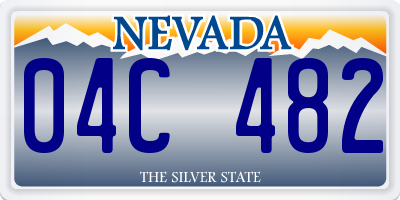NV license plate 04C482