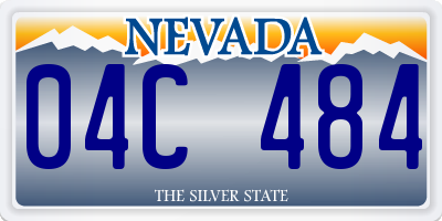 NV license plate 04C484