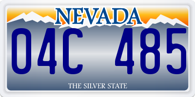 NV license plate 04C485