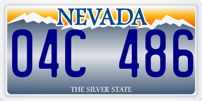 NV license plate 04C486