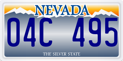 NV license plate 04C495